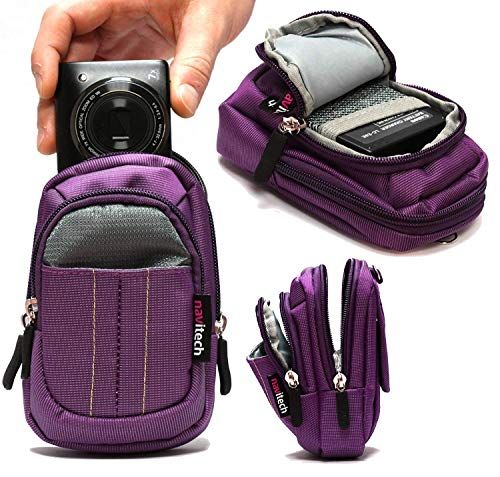 Navitech Purple Camera Case Compatible with Canon SX740 HS PowerShot