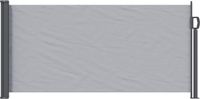 vidaXL Uittrekbaar Zijscherm 300 x 100 cm Polyester Rechthoekig Grijs
