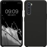 kwmobile telefoonhoesje geschikt voor OnePlus Nord - Hoesje met siliconen coating - Smartphone case in mat zwart