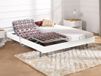 DREAMEA Elektrisch bed - bedbodem en matras - latex CASSIOPEE III - 2 x 80 x 200 cm - wit
