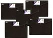 Snopake A4 Polyfile ID Popper Portemonnee met drukknoopsluiting - Zwart [Pack van 5]