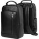 TORRO Sac à dos en cuir – Sac à dos de voyage en cuir véritable pour ordinateur portable avec bretelles réglables, adapté aux bagages à main sous les sièges des compagnies aériennes, noir.