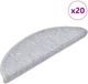 vidaXL - Trapmatten - 20 stuks - 56x17x3 cm - Lichtgrijs - Rechthoek