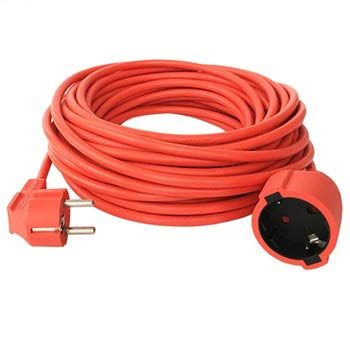 O&W Security Verlengkabel 30 m verlenging Schuko IP44 stroomkabel tuinkabel V13
