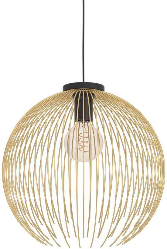 EGLO Venezuela Hanglamp - Ø 40 cm - Goud - E27 - Zwart