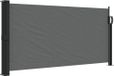 Auvent latéral extensible anthracite 100x500 cm