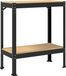 Établi avec étagère Noir 81 x 41 x 91 cm Bois traité et métal