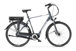 Amslod Hilston LRX-600 Heren Stadsfiets 2022 - Quantum Silver - 600Wh - 28 inch - 3 versnellingen