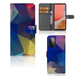 B2Ctelecom Samsung Galaxy A72 Book Case Polygon Dark