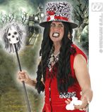 Finidi Voodoo pruik Zwart Lang Afro Polyester Vrouwen Halloween en Horror