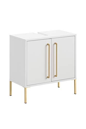 Schildmeyer Gloria wastafelmeubel 148428 - wit/goud - 61,2 x 57,1 x 30,1 cm