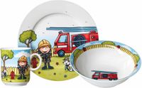 Ritzenhoff & Breker Kinderserviesset Brandweerman Bernie, 3-delig, Porselein, Gekleurd