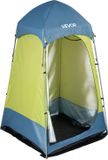 Tente de douche pour camping, 1 pièce, tente d'intimité portable avec vestiaire, piquets, cordes, sac de transport et poteaux en acier inclus. Fabriqué en tissu Oxford 200D avec revêtement argenté, adapté au camping, à la plage et à la pêche