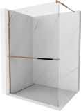 Mexen Kioto+ paroi de douche avec étagère Walk-in 105 x 200 cm, transparent, or rose
