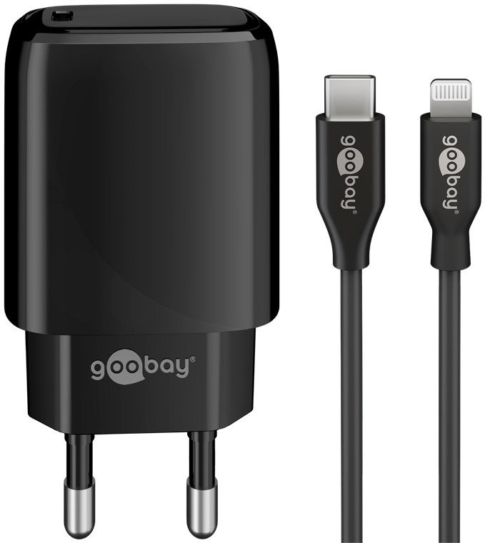Goobay 58401 - USB-C PD Charger 20W - Smartphone & Tablet - Black
