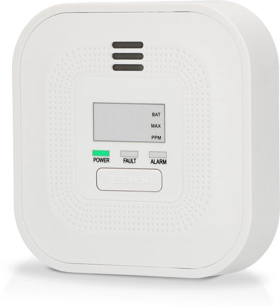 Alecto COA4010 Koolmonoxidemelder - 10 Jaar Sensor - Display - Wit