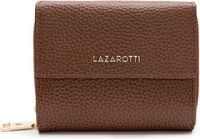 Lazarotti Bologna Leather Wallet With 8 Card Slots Brown Bruine