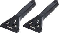 FX Tools Glasschraper - 2x - verfkrabber - verwisselbaar blad - kunststof handvat en beschermkap - universeel