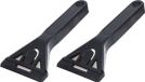 FX Tools Glasschraper - 2x - verfkrabber - verwisselbaar blad - kunststof handvat en beschermkap - universeel