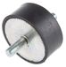 RS PRO Rubber trillingsdemper, buiten-/buitendraad buffer M10, Ø 60mm x 25mm, 70 Shore A
