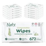 Naty Babydoekjes met Aloë Vera, 98% Water, 672 stuks (12 pakken)