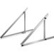 Icecat Support De Montage Panneau Solaire 50 Pouces, Inclinaison Réglable 0-90°, Compatible 100-550w, Aluminium Léger Avec Pieds Pliants Pour Camping-car, Toit, Bateau, Hors-réseau.