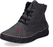Rieker dames veterboot grijs