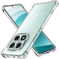 XEPTIO Beschermhoes voor Xiaomi Redmi Note 14 Pro 4G, zachte transparante TPU-gelbumper met versterkte randen
