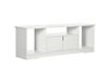 HOMCOM TV-bank, modern design, 120 x 30 x 41 cm, wit | 3 nissen, dubbele deurkast, spaanplaat