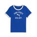 PUMA Varsity Relaxed T-shirt voor Heren, Blauw, Maat 5-6Y