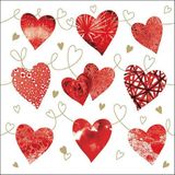 Ambiente - Ten hearts lunch servetten