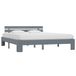 VidaXL Bedframe massief grenenhout grijs 180x200 cm
