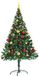 Prolenta Maison Exclusive Kunstkerstboom met verlichting en ballen, groen, 150 cm