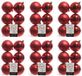 Decoris Kerst 36x Rode Kunststof Kerstballen 8 cm Mat/Glans Onbreekbaar
