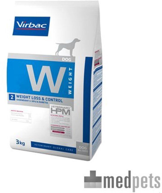 VIRBAC Vet HPM Cat Weight Loss and Control W2 - 3kg - Kattenvoer