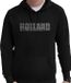 Bellatio Decorations Glitter Holland Hoodie Zwart Heren S