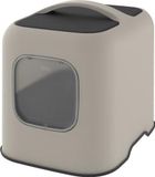 Rotho Kattentoilet cappuccino kleur, gesloten model, 51 x 39 x 40 cm, met filter, gerecycled plastic