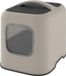 Rotho Kattentoilet cappuccino kleur, gesloten model, 51 x 39 x 40 cm, met filter, gerecycled plastic