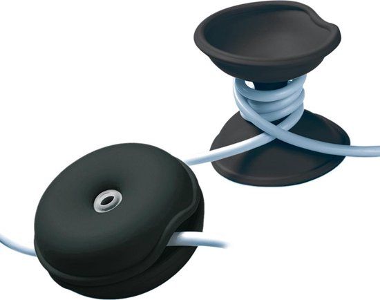 Cleverline Cable Turtle Medium - Black - 2 pieces
