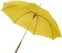 Merkloos / Sans marque Giving Europe B.V. Automatische paraplu - geel - Dia 102 cm - groot formaat paraplu - houten handvat - Regen