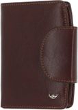 Golden Head Leren portemonnee Colorado RFID Protect Kombischeintasche mit Riegel 1439 Tabacco bruine