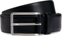 BOSS Leren Riem Erman-L Sz35 Leather Belt W120 Black Zwart