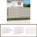 vidaXL Gabions 5 pcs curved 400x50x220/240 cm métal argent