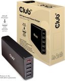 Club3d CAC-1903 USB Type A and C Power Charger, 5 ports up to 111W, Black