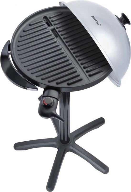 Steba VG 250 elektrische barbecue / zwart, zilver / rond