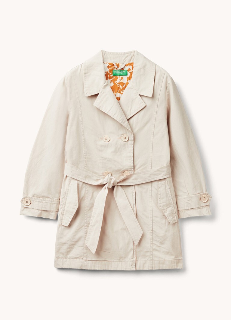 Benetton Benetton Trenchcoat met ceintuur