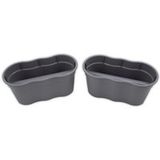 KHW Jardinière de balcon »Flowerclip XL«, lot de 2 (gris)