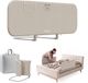 Tulano Cover 50 Bedhekje 120 cm - Uitvalbeveiliging voor Kinderbed - Inklapbaar - Beige