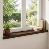 vidaXL - Raamprofielen - 2 stuks - Donkerbruin - 90 x 30 x 2 cm