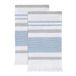Izod Badkamer Accessoires Clubhouse Collection, 2st Vingertop Handdoeken, Blauw